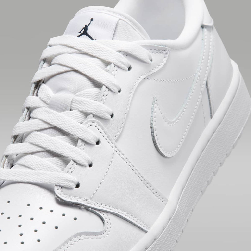 Air Jordan 1 Low G Golf Shoes - White/Obsidian/White/White - Image 7