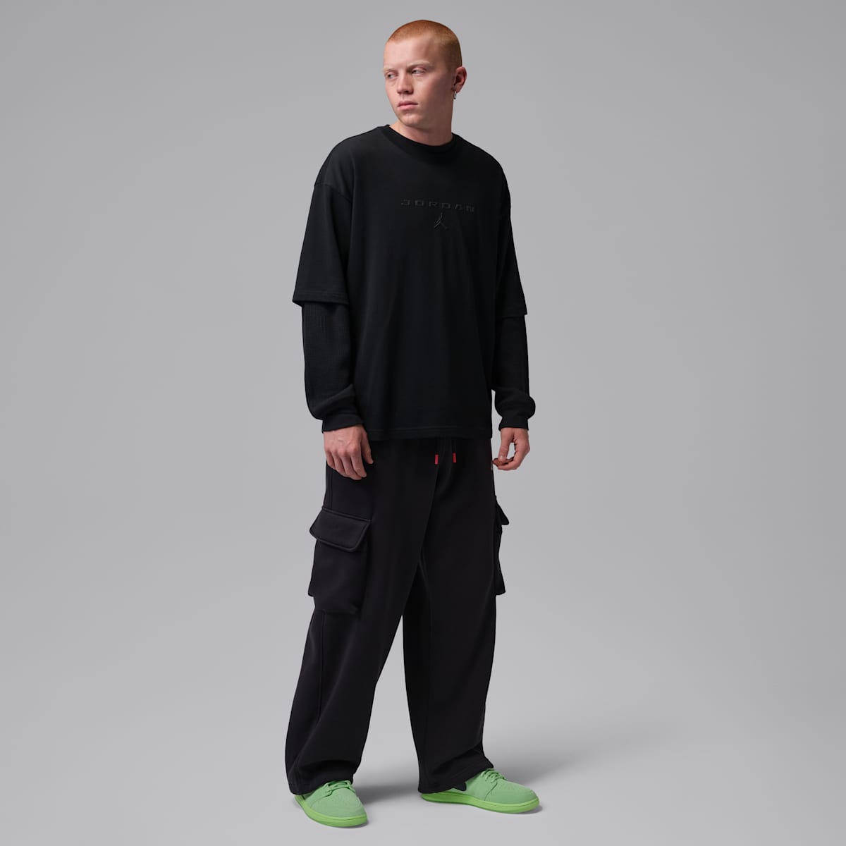 Air Jordan 1 Low SE Men's Shoes - Lime Blast/Lime Blast/Anthracite - Image 9