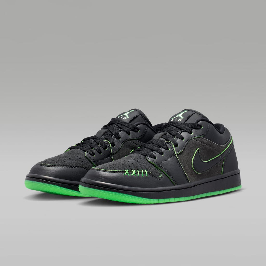 Air Jordan 1 Low SE Men's Shoes - Black/Scream Green/Dark Smoke Grey/Black - Image 5