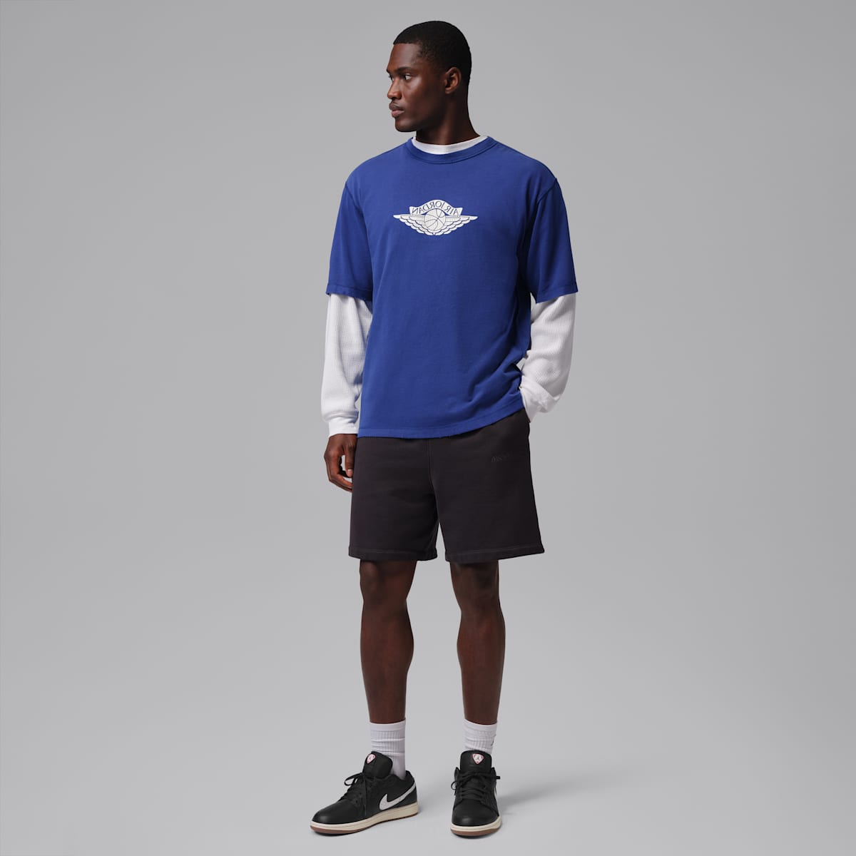 Air Jordan 1 Low SE Men's Shoes - Off Noir/University Red/Game Royal/Sail - Image 9