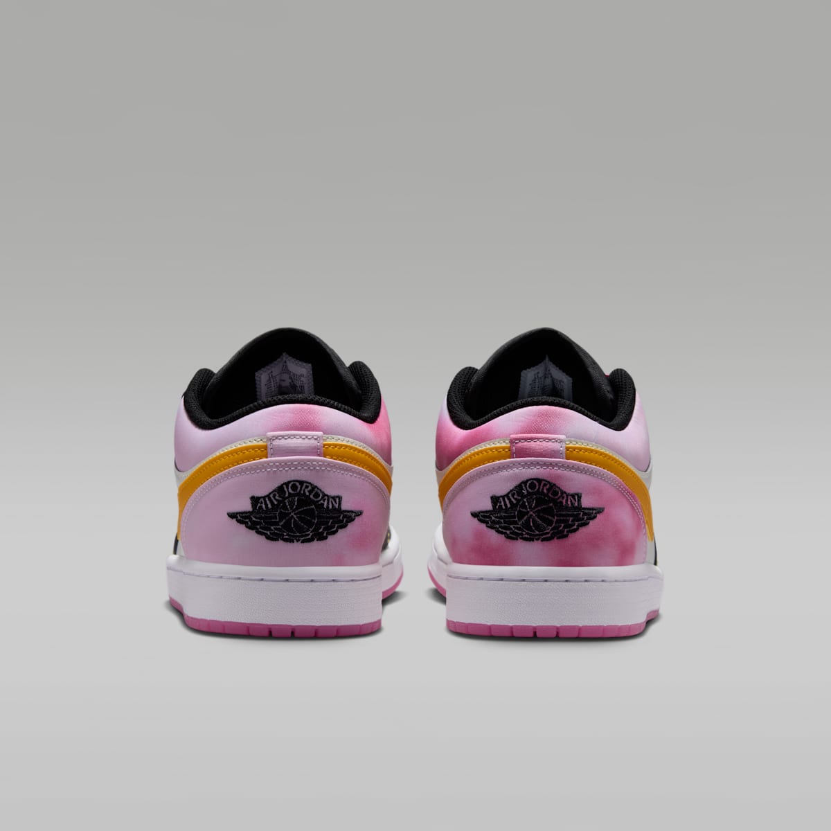 Air Jordan 1 Low SE Men's Shoes - Black/Sail/Pinksicle/University Gold - Image 6