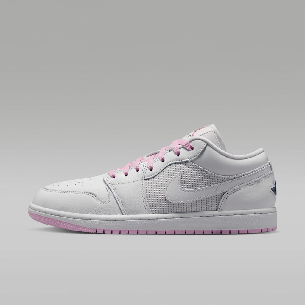 Air Jordan 1 Low SE Men's Shoes - Summit White/Light Arctic Pink/Silver - Image 1
