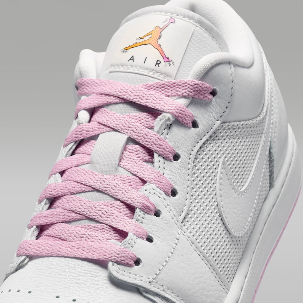 Air Jordan 1 Low SE Men's Shoes - Summit White/Light Arctic Pink/Silver - Image 7