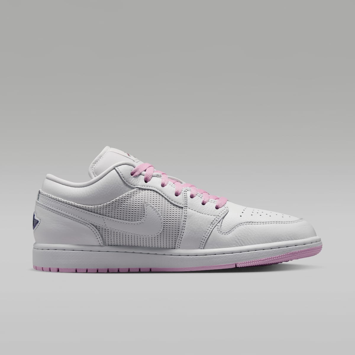 Air Jordan 1 Low SE Men's Shoes - Summit White/Light Arctic Pink/Silver - Image 3