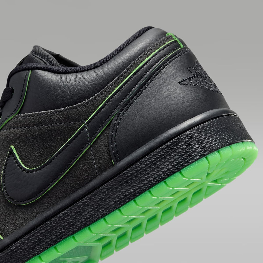 Air Jordan 1 Low SE Men's Shoes - Black/Scream Green/Dark Smoke Grey/Black - Image 8