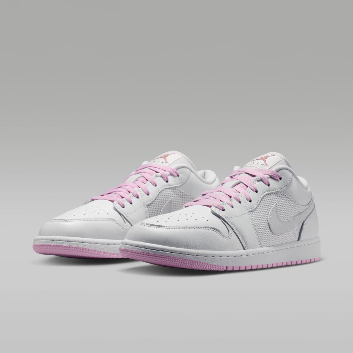 Air Jordan 1 Low SE Men's Shoes - Summit White/Light Arctic Pink/Silver - Image 5