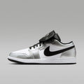Air Jordan 1 Low SE Men's Shoes - White/White/Metallic Silver/Black - Image 1