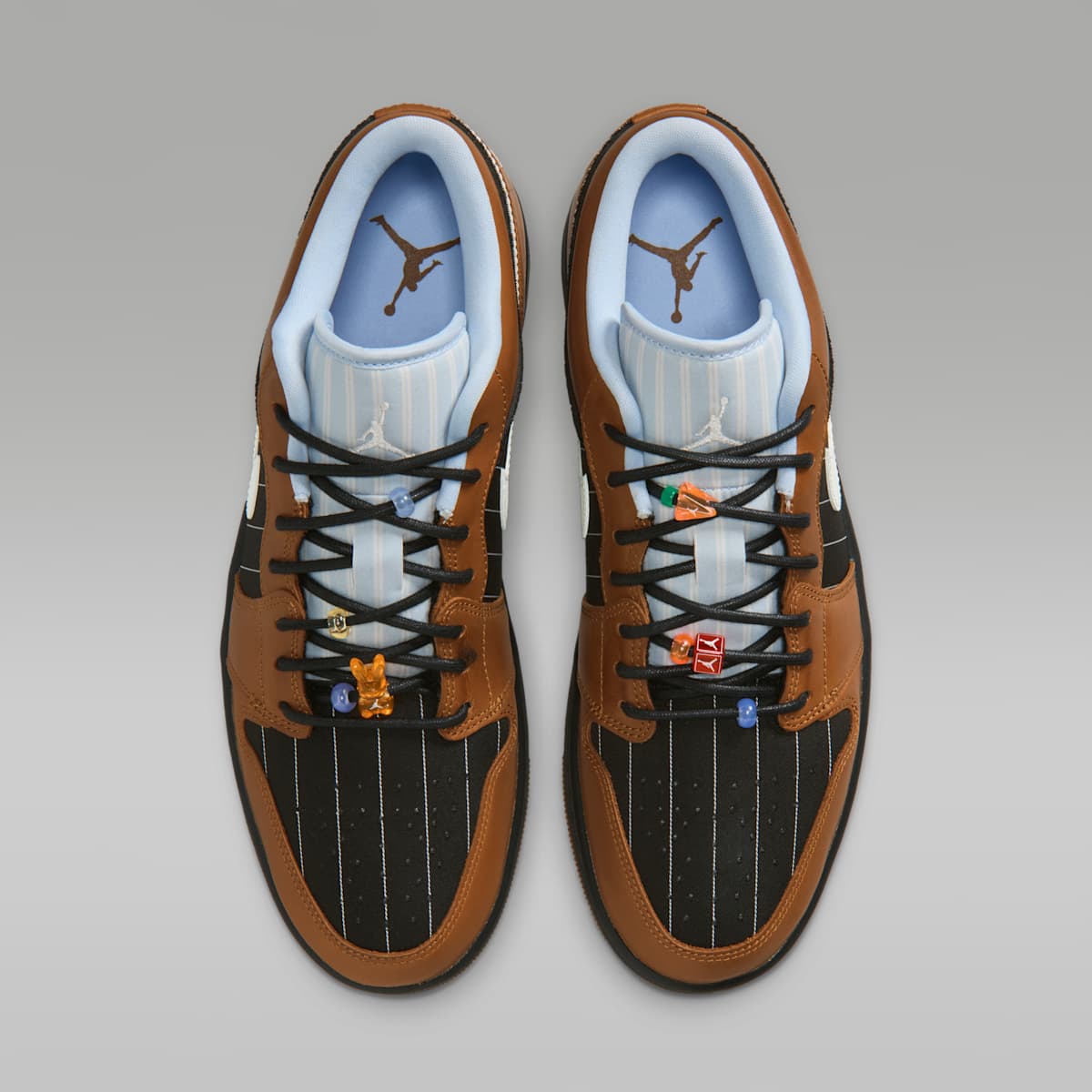 Air Jordan 1 Low SE Men's Shoes - Black/Black/Light British Tan/Sail - Image 4