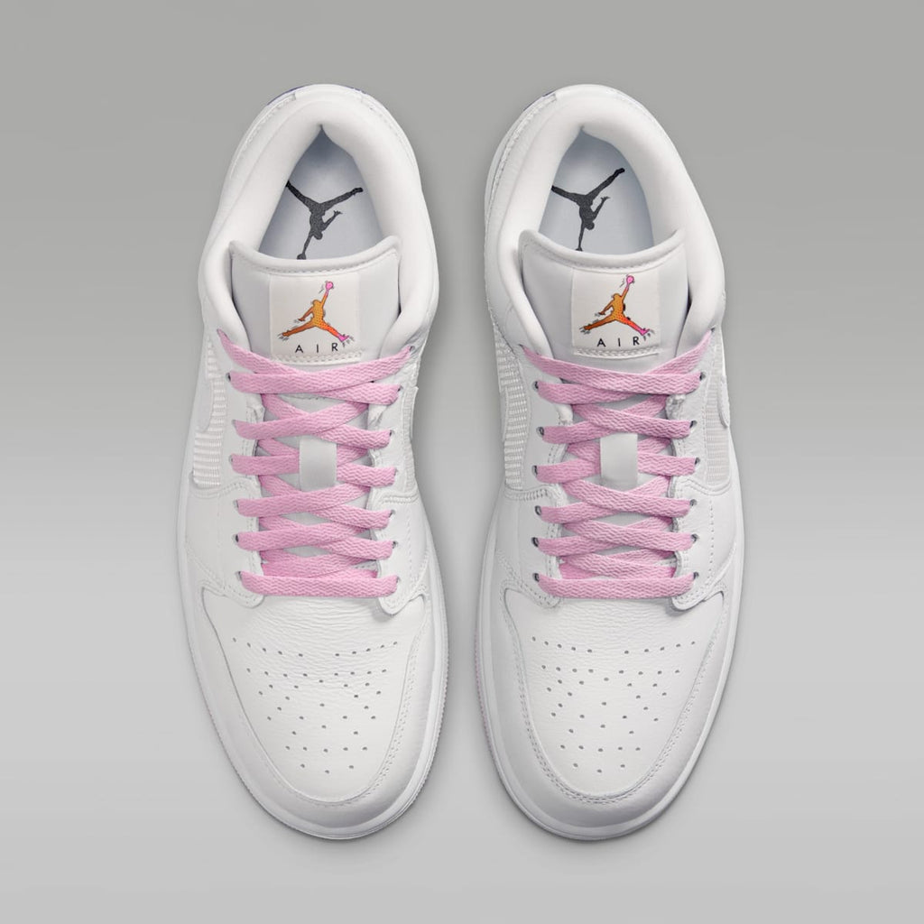 Air Jordan 1 Low SE Men's Shoes - Summit White/Light Arctic Pink/Silver - Image 4