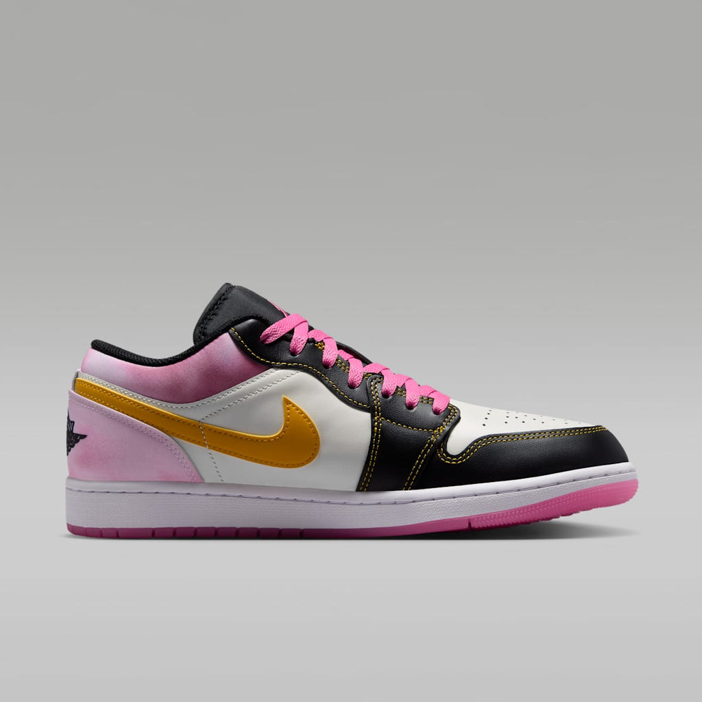 Air Jordan 1 Low SE Men's Shoes - Black/Sail/Pinksicle/University Gold - Image 3