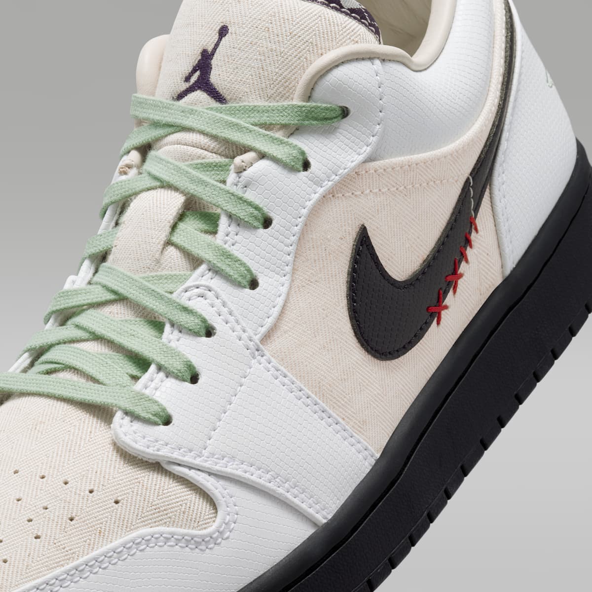 Air Jordan 1 Low SE Men's Shoes - Light Orewood Brown/Black/Steam/White - Image 9