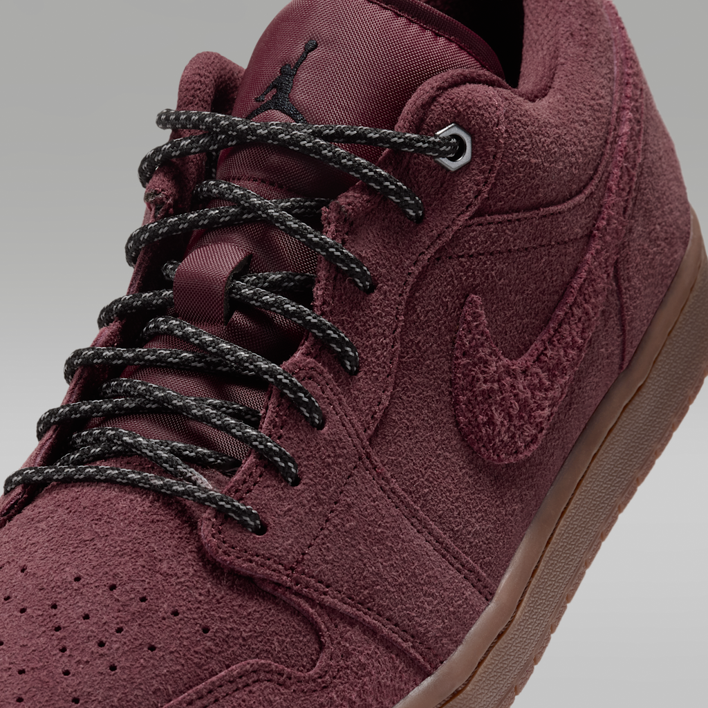 Women's Air Jordan 1 Low SE Men's Shoes - Dark Team Red/Gum Medium Brown/Black