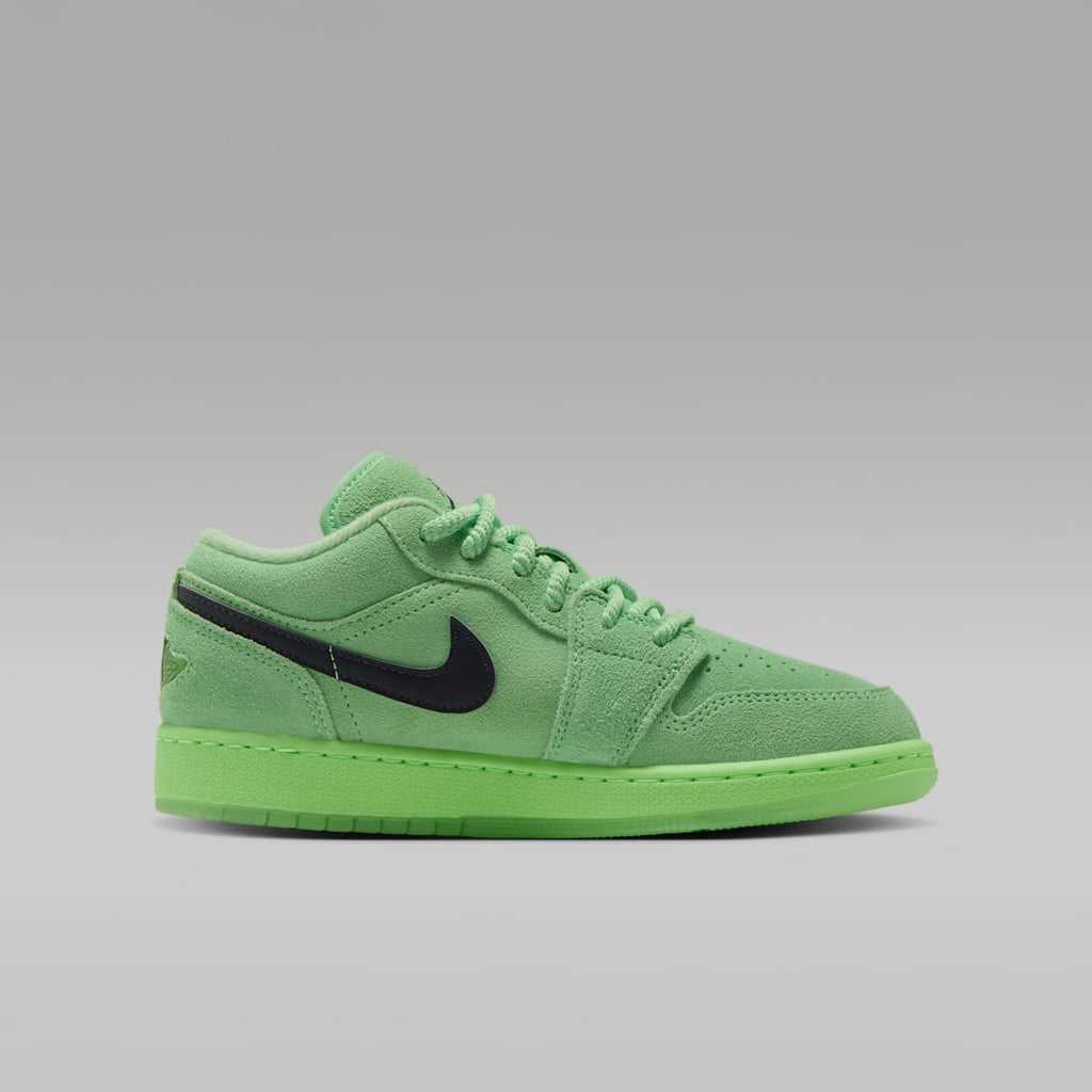 Air Jordan 1 Low SE Big Kids' Shoes - Lime Blast/Lime Blast/Anthracite