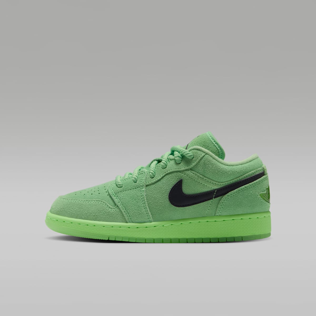Air Jordan 1 Low SE Big Kids' Shoes - Lime Blast/Lime Blast/Anthracite