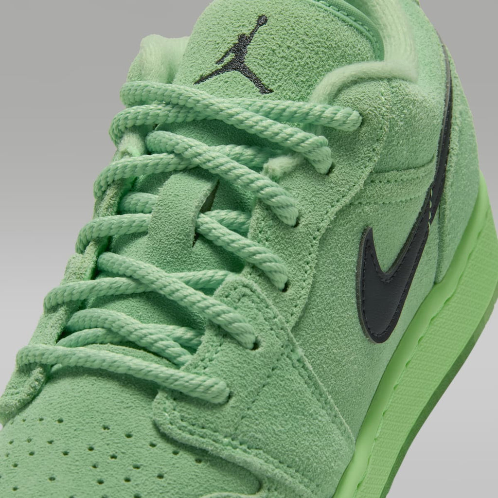 Air Jordan 1 Low SE Big Kids' Shoes - Lime Blast/Lime Blast/Anthracite