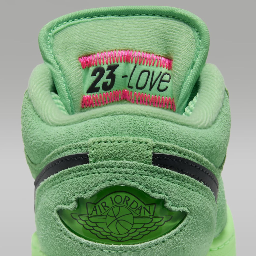 Air Jordan 1 Low SE Big Kids' Shoes - Lime Blast/Lime Blast/Anthracite