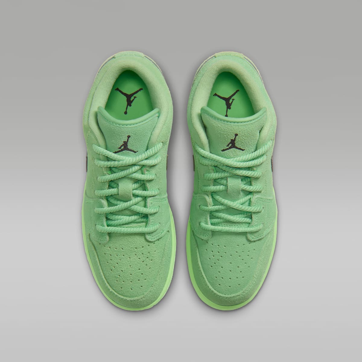 Air Jordan 1 Low SE Big Kids' Shoes - Lime Blast/Lime Blast/Anthracite