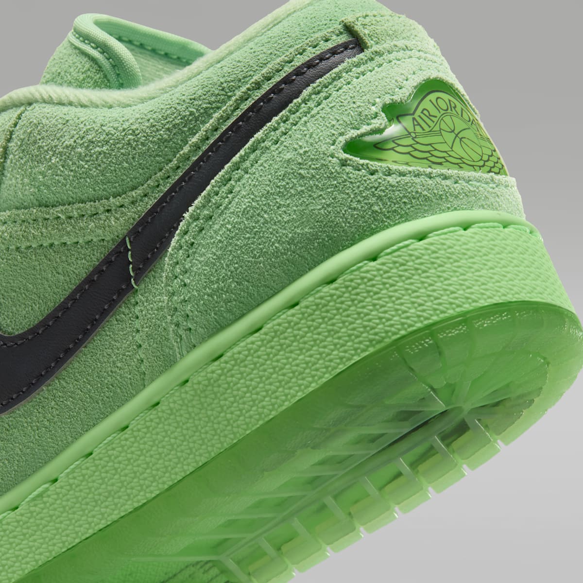 Air Jordan 1 Low SE Big Kids' Shoes - Lime Blast/Lime Blast/Anthracite