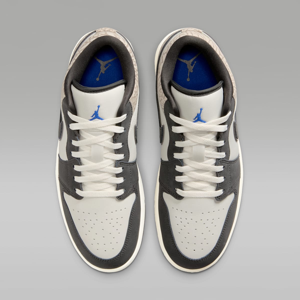 Air Jordan 1 Low SE Men's Shoes - Sail/Deep Pewter/Gamma Grey/Game Royal - Image 4