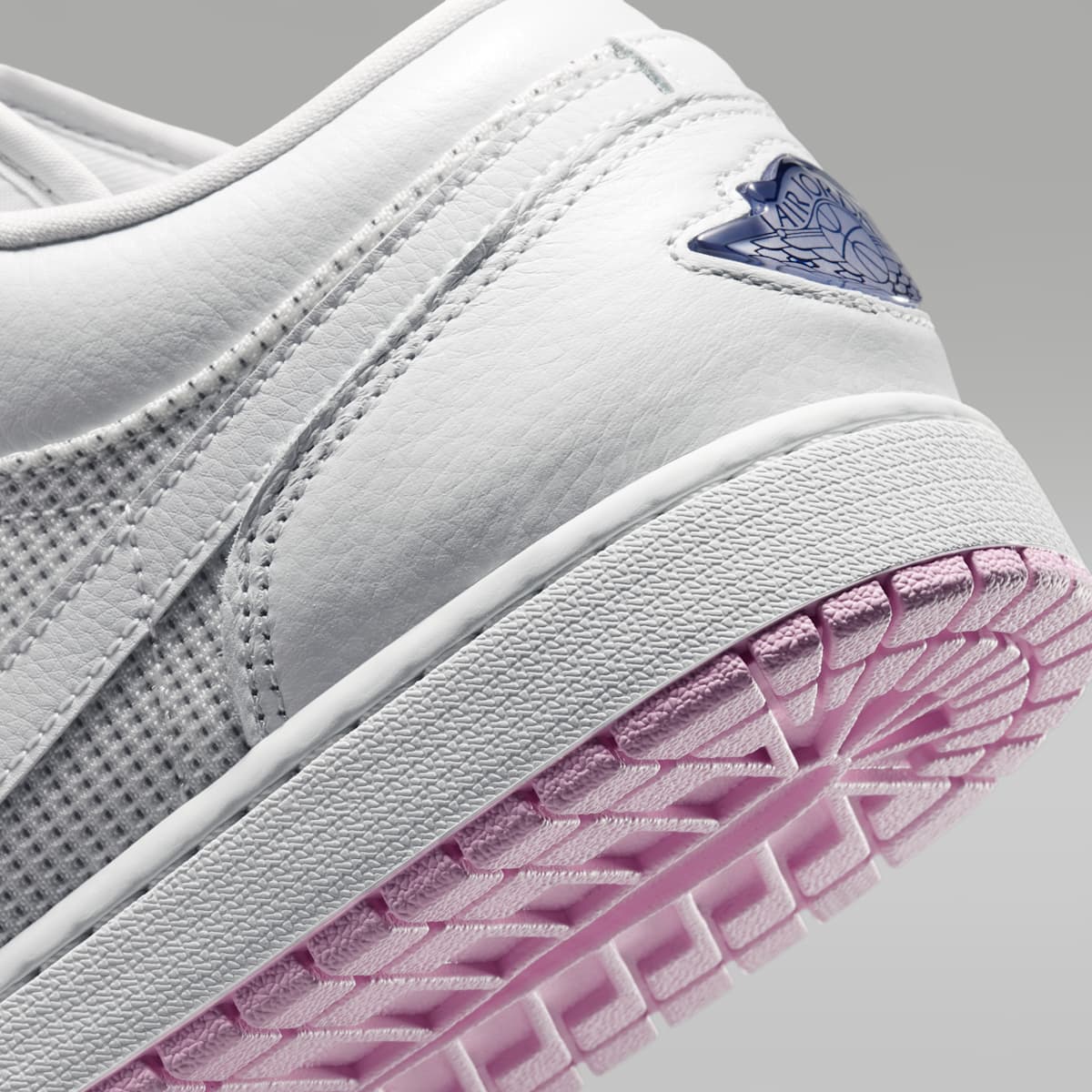 Air Jordan 1 Low SE Men's Shoes - Summit White/Light Arctic Pink/Silver - Image 8