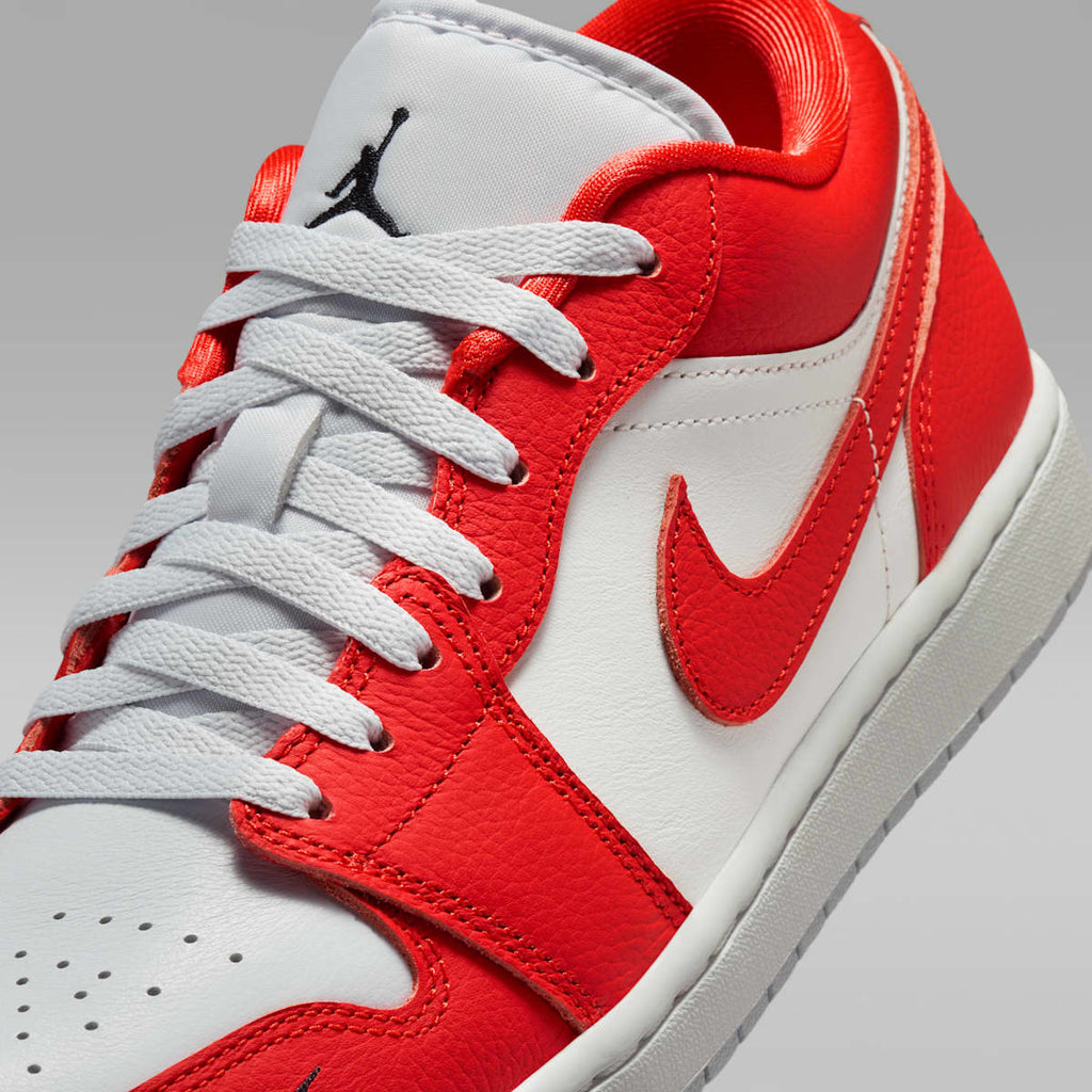 Air Jordan 1 Low SE Men's Shoes - Chile Red/Summit White/Pure Platinum/Black - Image 7