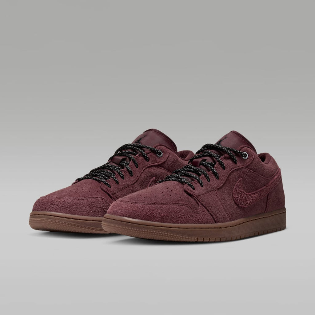 Air Jordan 1 Low SE Men's Shoes - Dark Team Red/Gum Medium Brown/Black - Image 5