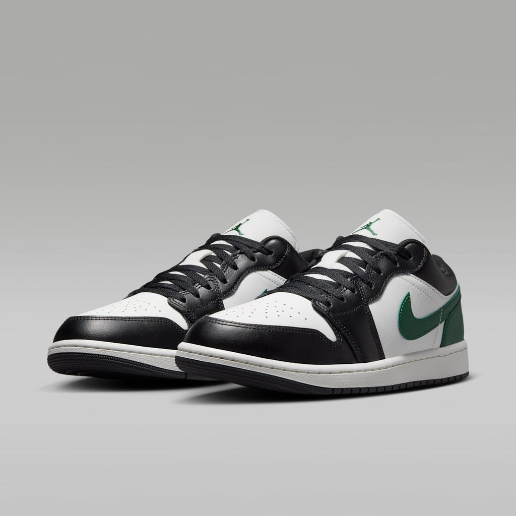 Air Jordan 1 Low Men's Shoes - Black/Gorge Green/Summit White - Image 5