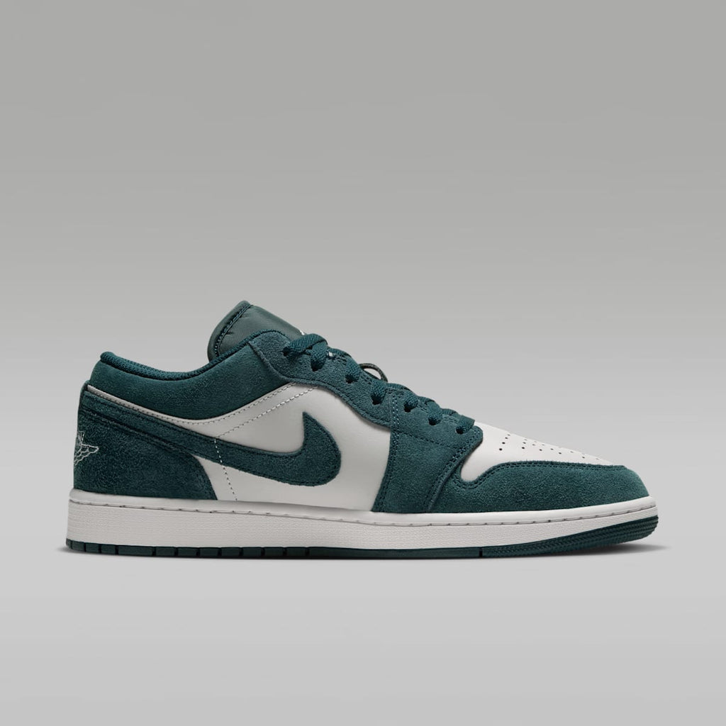 Air Jordan 1 Low Men's Shoes - Midnight Spruce/Pale Ivory/Light Orewood Brown - Image 3