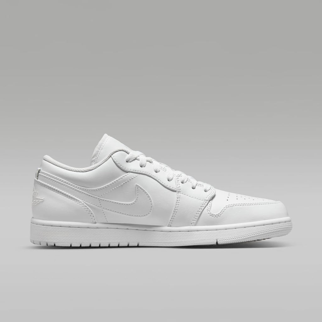 Air Jordan 1 Low Men's Shoes - White/White/White - Image 3