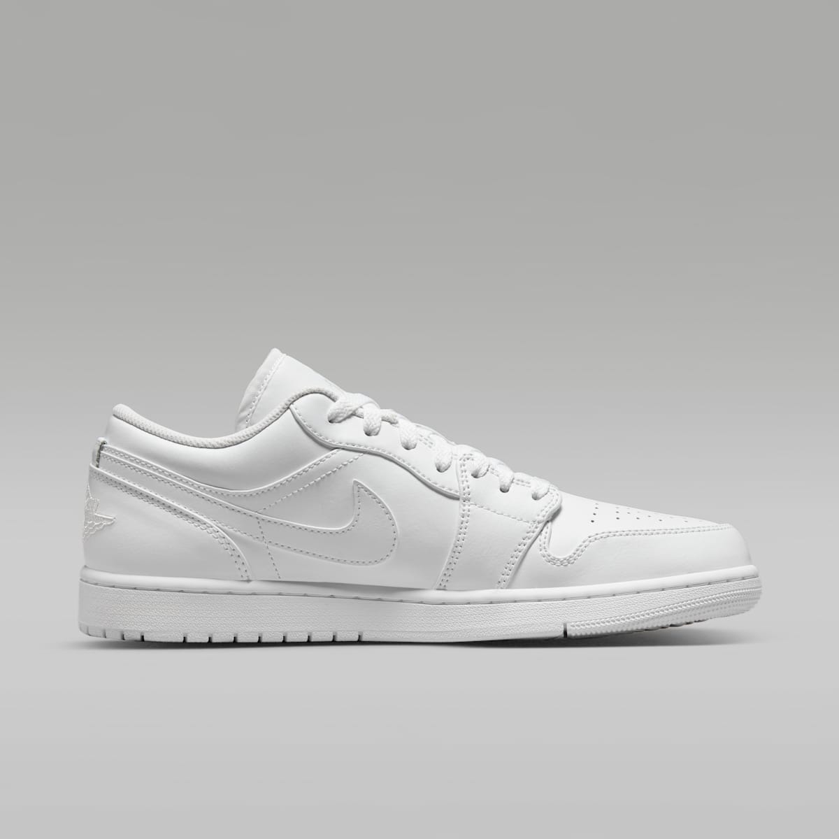 Air Jordan 1 Low Men's Shoes - White/White/White - Image 3