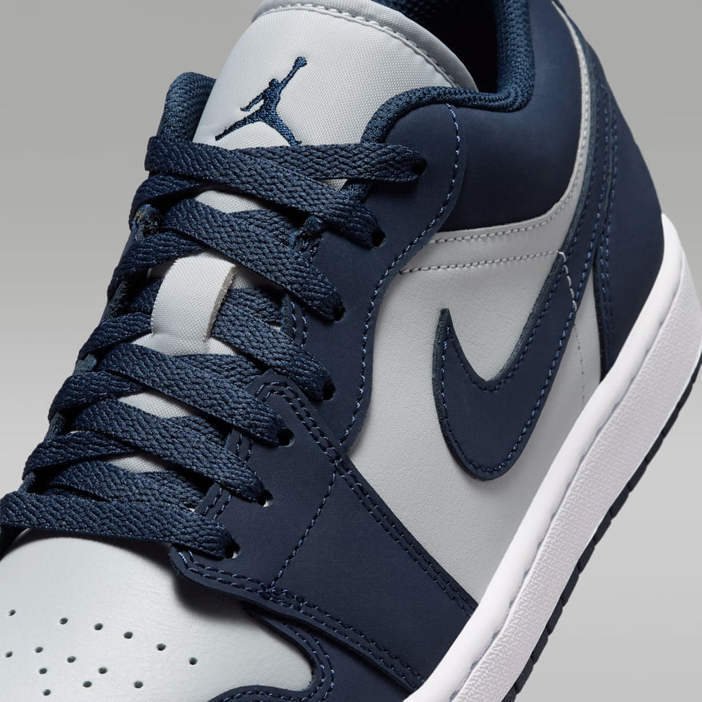 Air Jordan 1 Low Men's Shoes - Obsidian/Grey Fog/Pink Foam/Obsidian - Image 7