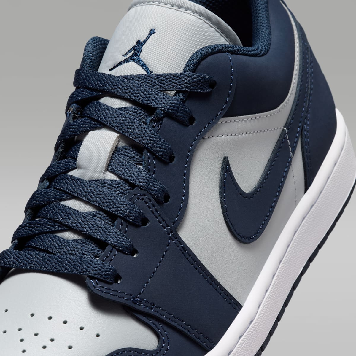 Air Jordan 1 Low Men's Shoes - Obsidian/Grey Fog/Pink Foam/Obsidian - Image 7