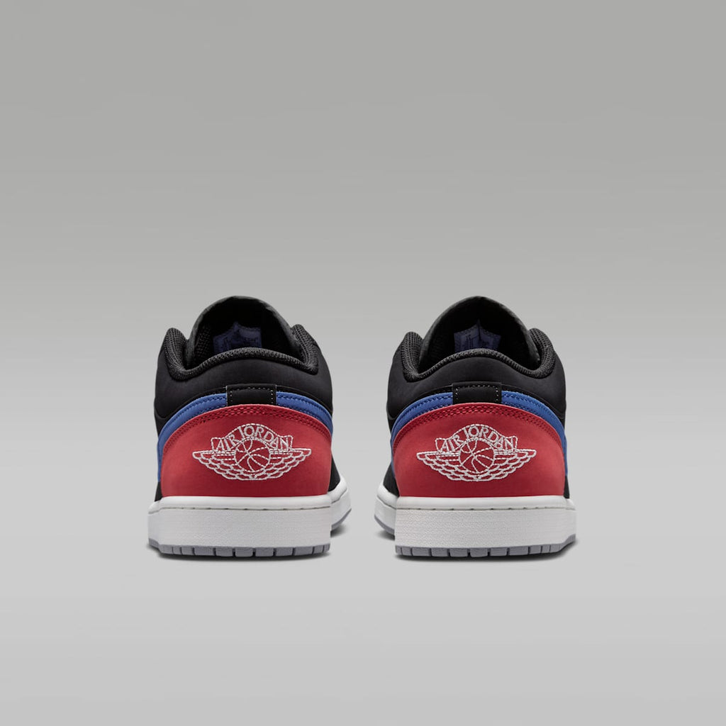 Air Jordan 1 Low Men's Shoes - Black/True Blue/Varsity Red/Summit White - Image 6