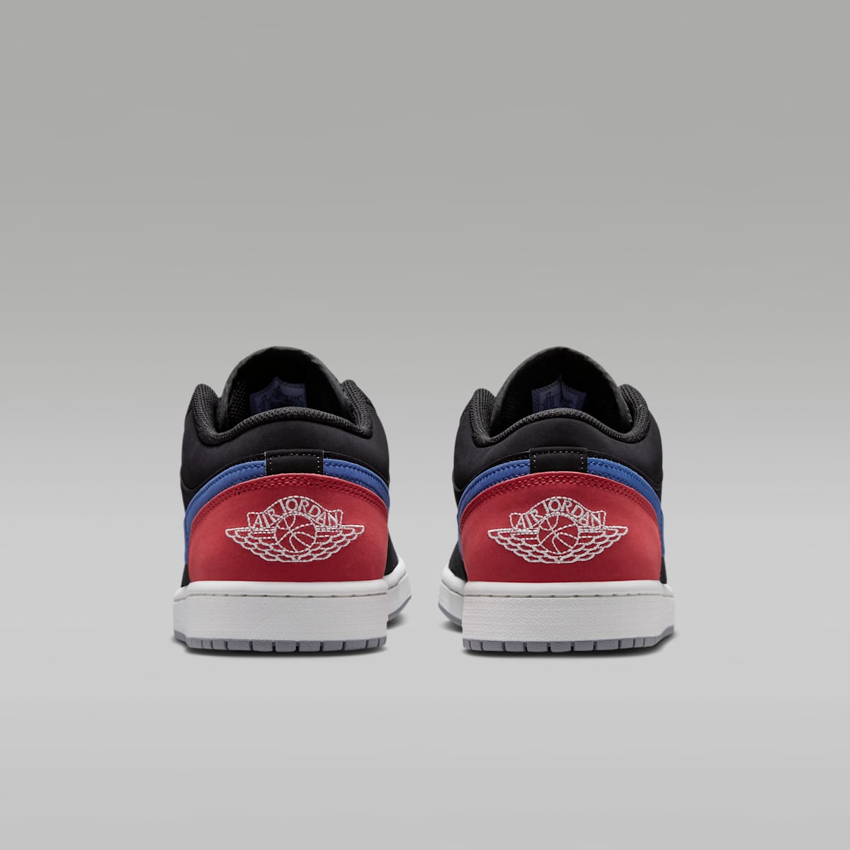 Air Jordan 1 Low Men's Shoes - Black/True Blue/Varsity Red/Summit White - Image 6