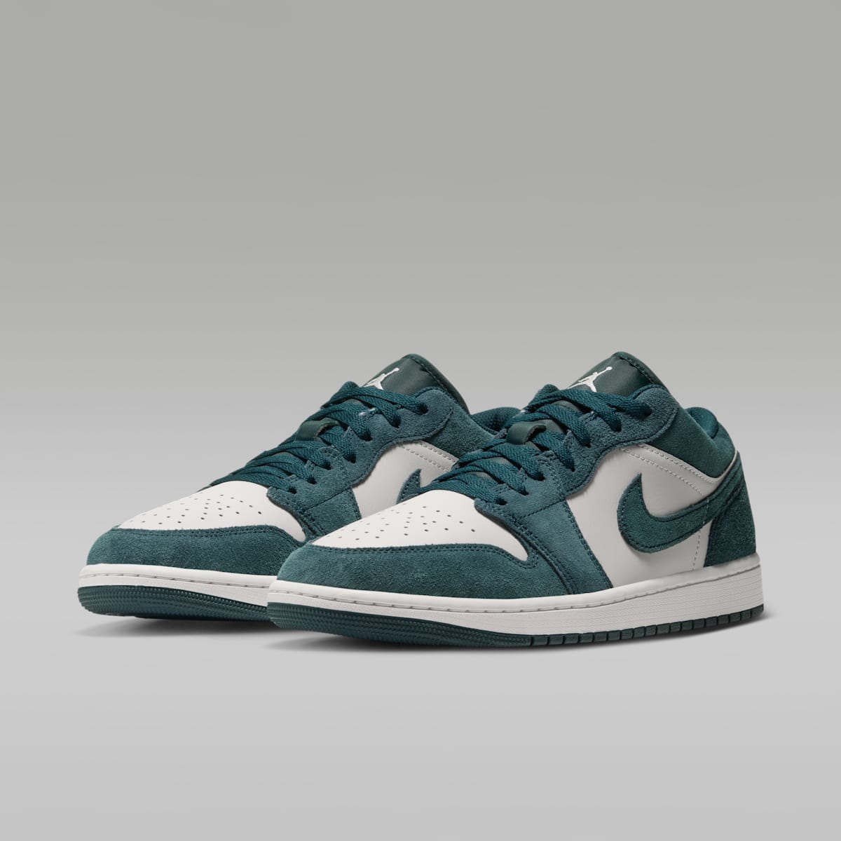 Air Jordan 1 Low Men's Shoes - Midnight Spruce/Pale Ivory/Light Orewood Brown - Image 5