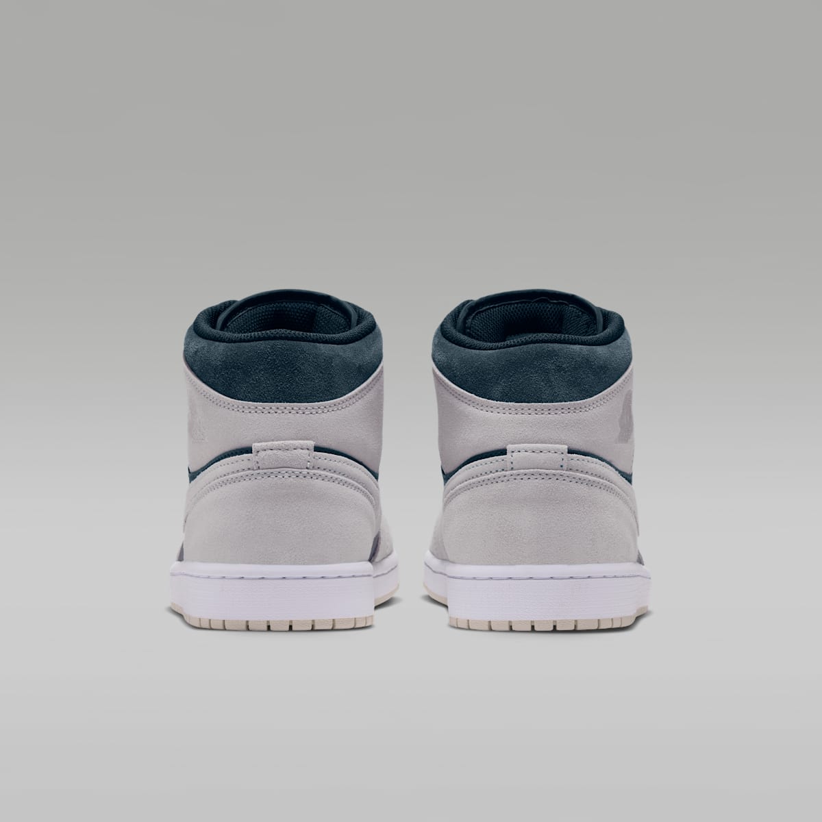 Air Jordan 1 Mid Men's Shoes - Light Orewood Brown/Midnight Spruce/White/Pale Ivory - Image 6
