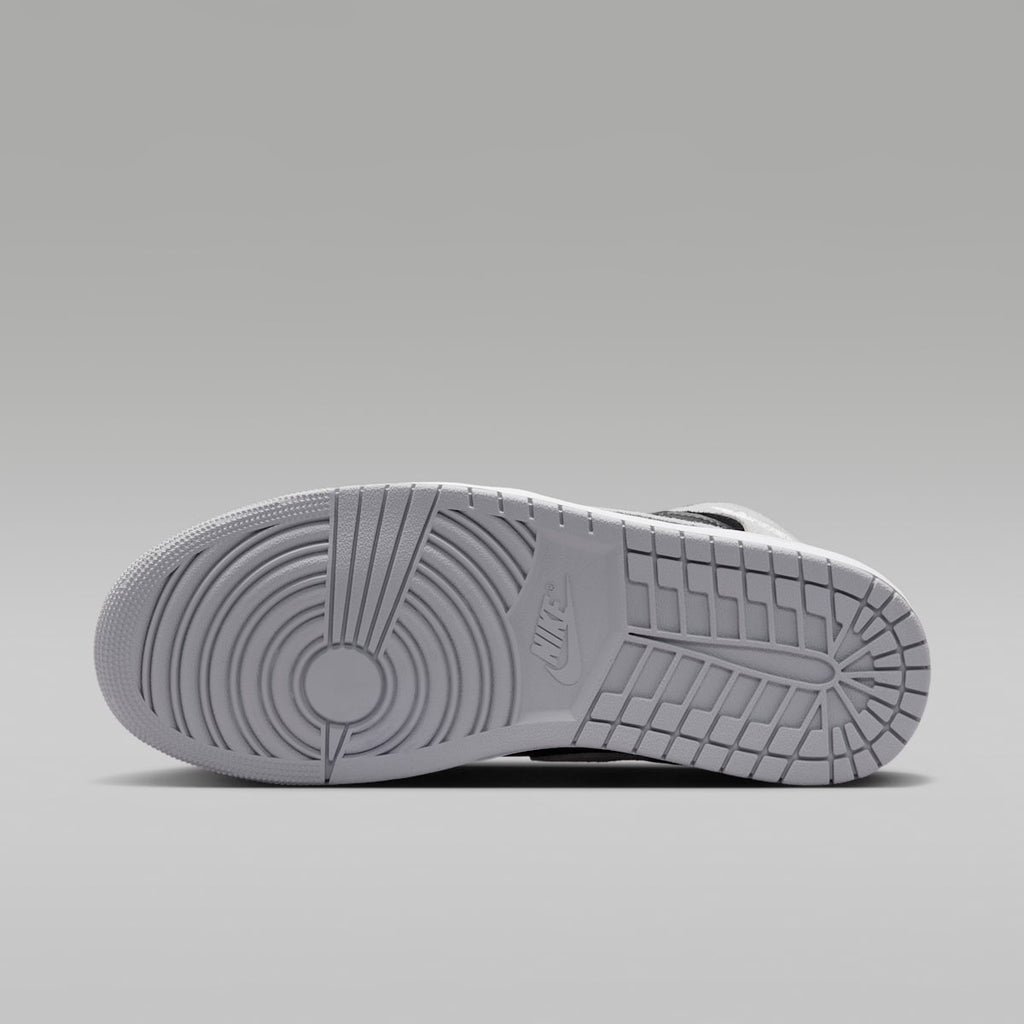 Air Jordan 1 Mid Men's Shoes - Light Smoke Grey/Black/White - Image 2