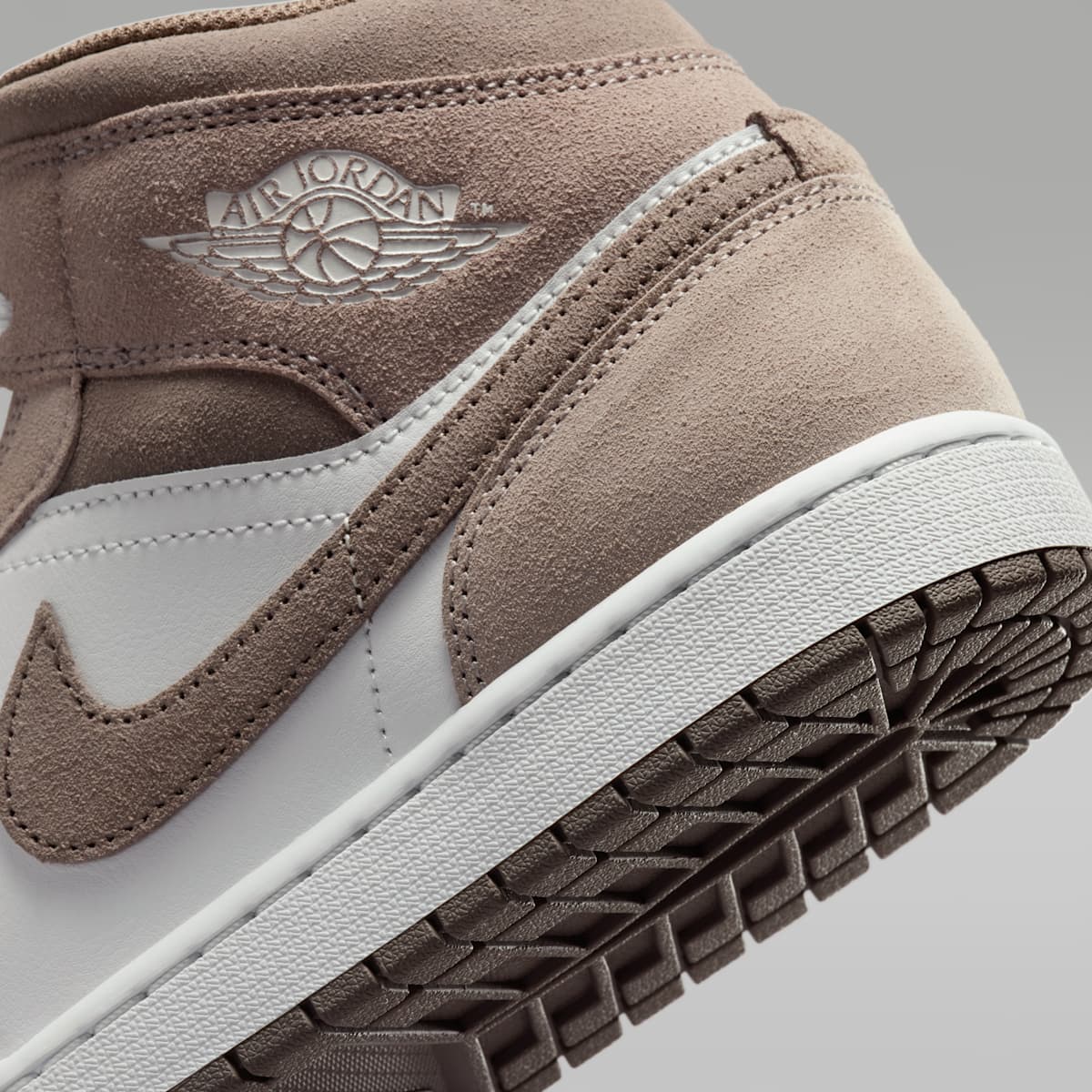 Air Jordan 1 Mid Men's Shoes - Enigma Stone/Summit White/Olive Grey - Image 8