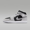 Air Jordan 1 Mid Men's Shoes - Light Smoke Grey/Black/White - Image 1