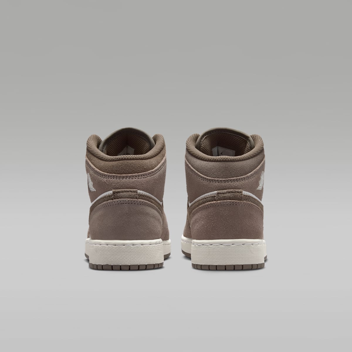 Air Jordan 1 Mid Big Kids' Shoes - Enigma Stone/Summit White/Olive Grey - Image 6