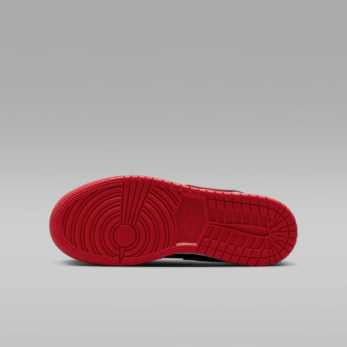 Air Jordan 1 Mid Big Kids' Shoes - Black/White/University Red - Image 2