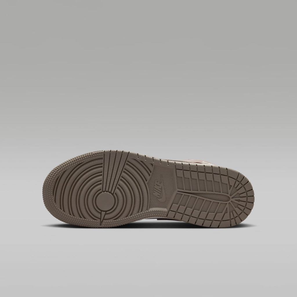 Air Jordan 1 Mid Big Kids' Shoes - Enigma Stone/Summit White/Olive Grey - Image 2