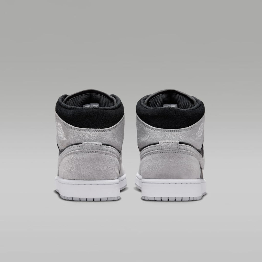 Air Jordan 1 Mid Men's Shoes - Light Smoke Grey/Black/White - Image 6