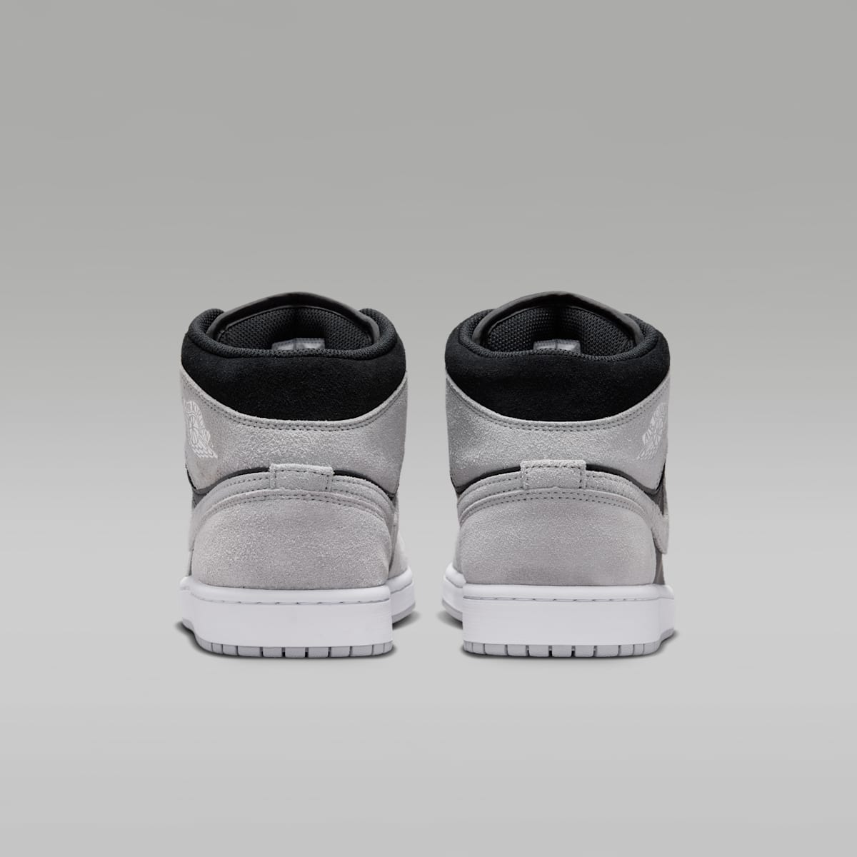 Air Jordan 1 Mid Men's Shoes - Light Smoke Grey/Black/White - Image 6