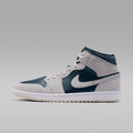Air Jordan 1 Mid Men's Shoes - Light Orewood Brown/Midnight Spruce/White/Pale Ivory - Image 1