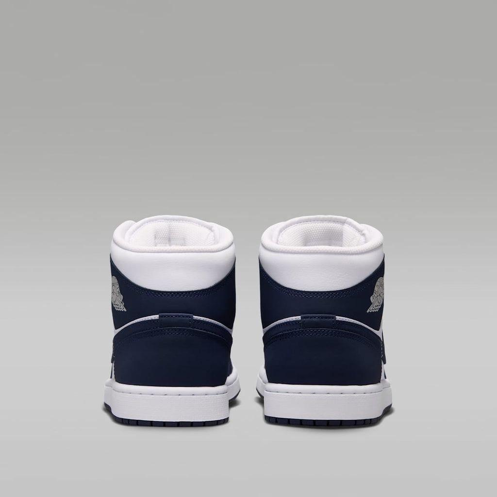 Air Jordan 1 Mid Men's Shoes - Obsidian/White/Grey Fog/Obsidian - Image 6