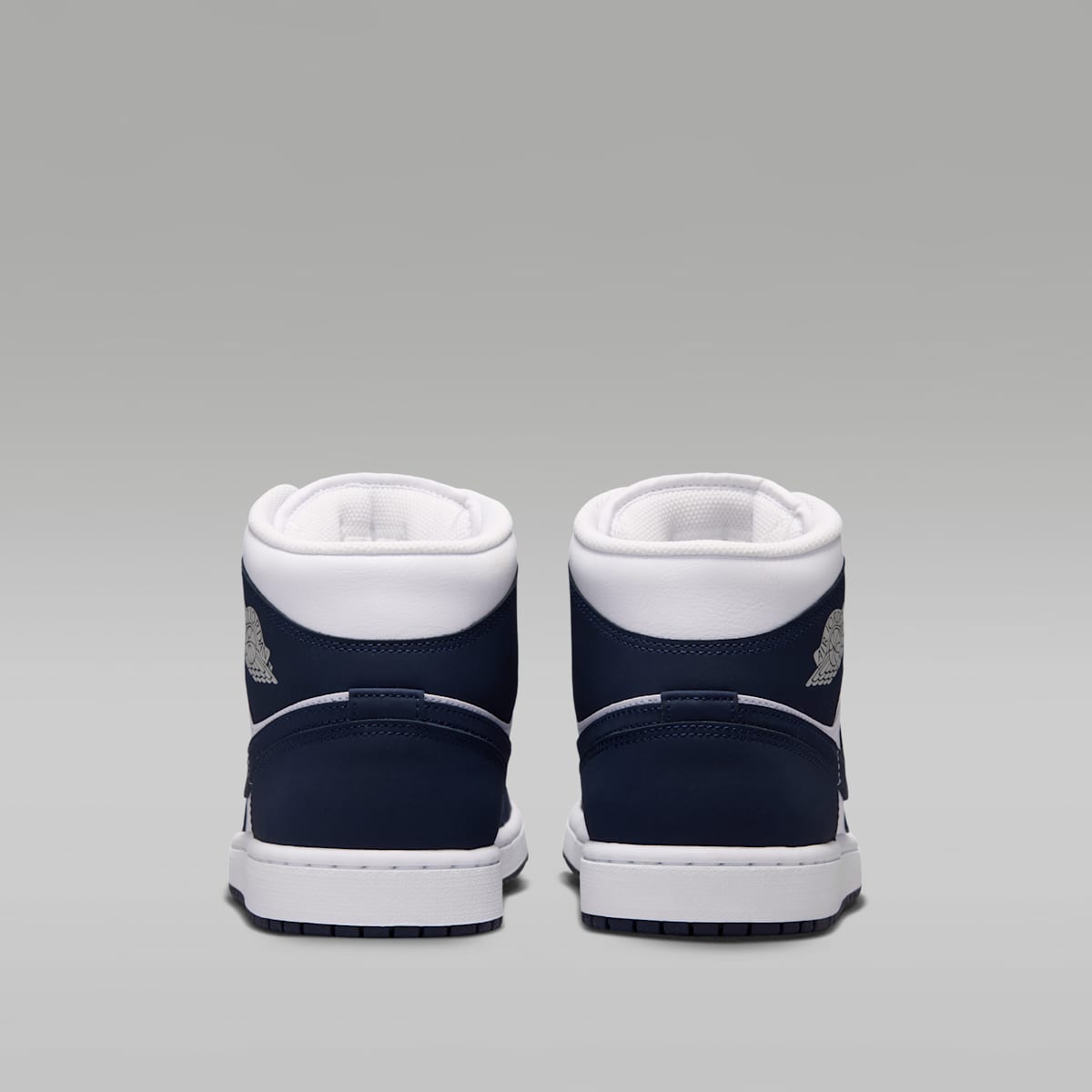 Air Jordan 1 Mid Men's Shoes - Obsidian/White/Grey Fog/Obsidian - Image 6