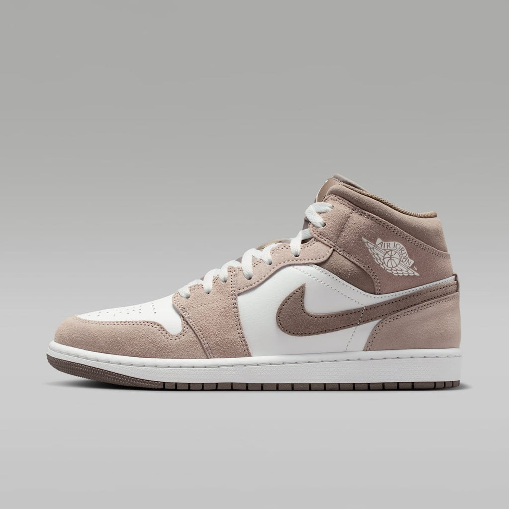 Air Jordan 1 Mid Men's Shoes - Enigma Stone/Summit White/Olive Grey - Image 1
