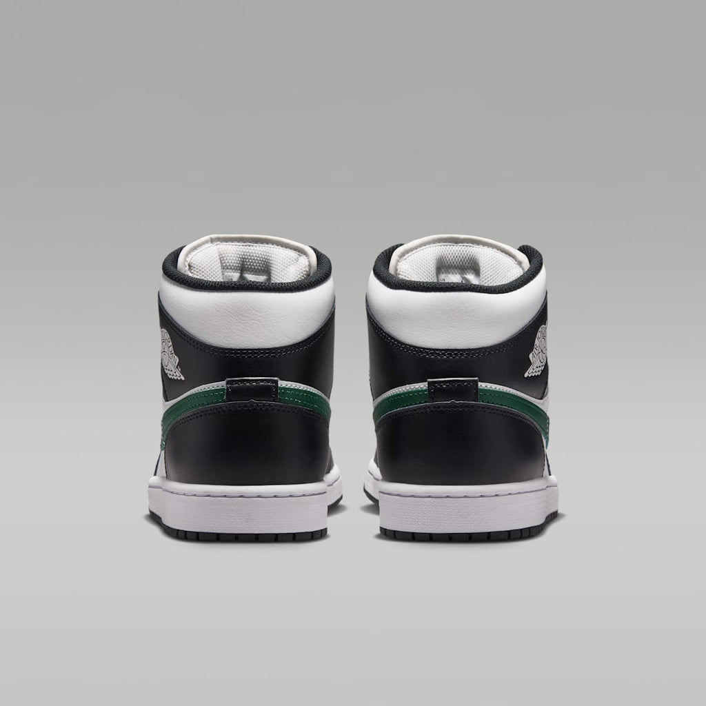 Air Jordan 1 Mid Men's Shoes - Black/Gorge Green/Summit White - Image 6