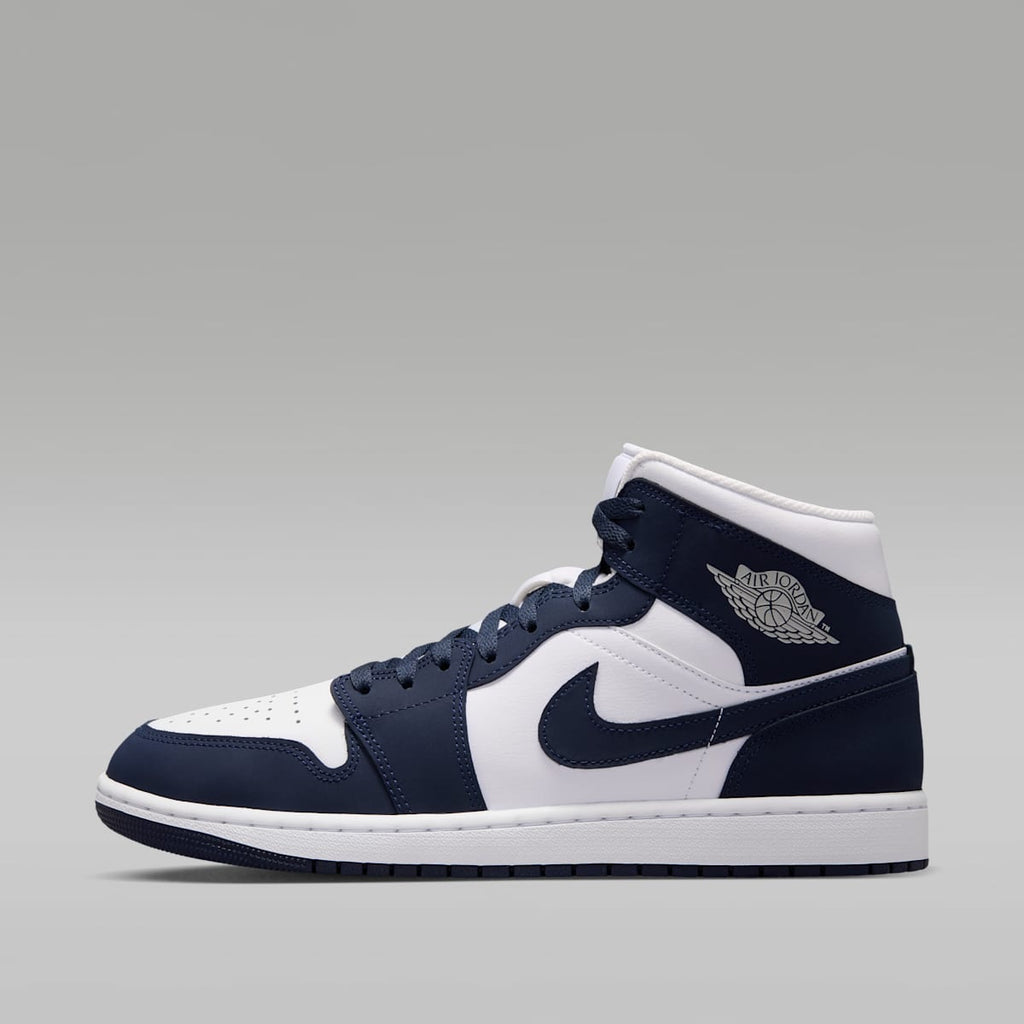 Air Jordan 1 Mid Men's Shoes - Obsidian/White/Grey Fog/Obsidian - Image 1